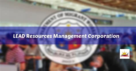 lead resorces management corp. manila photos